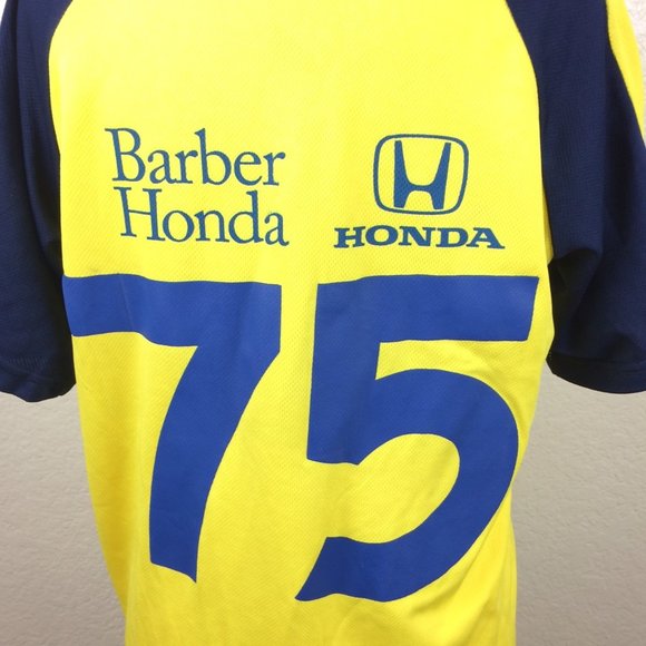 Men's Yellow Bakersfield Baseball #75 Button Up shirt Sz S - Picture 5 of 7